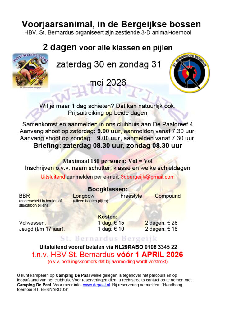 Voorjaarsanimal 2026 flyer